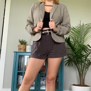 Donna Moore tan and black blazer